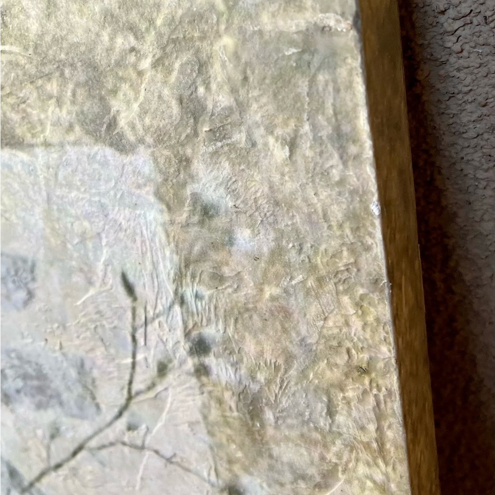 Vintage flowers texture painting 15/20 inches - Picture 7 of 10